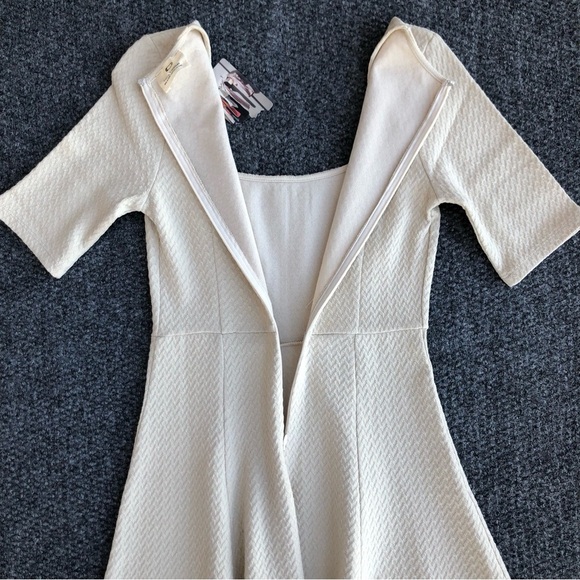 Pins & Needles cream textured dress size small - Picture 9 of 11